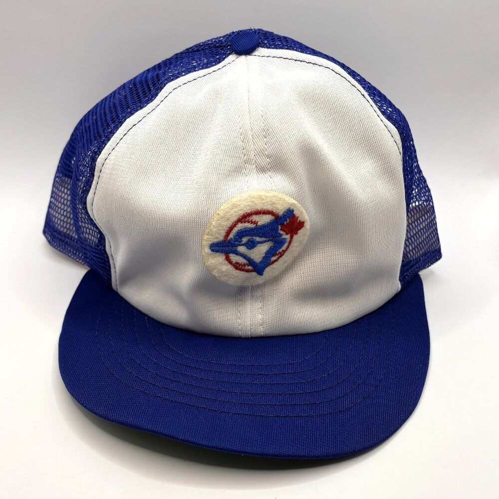 Vintage 1980s Toronto Blue Jays MLB SnapBack Hat Cap Annco Made In USA - Large